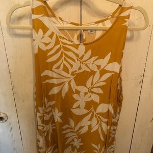 yellow floral tank top